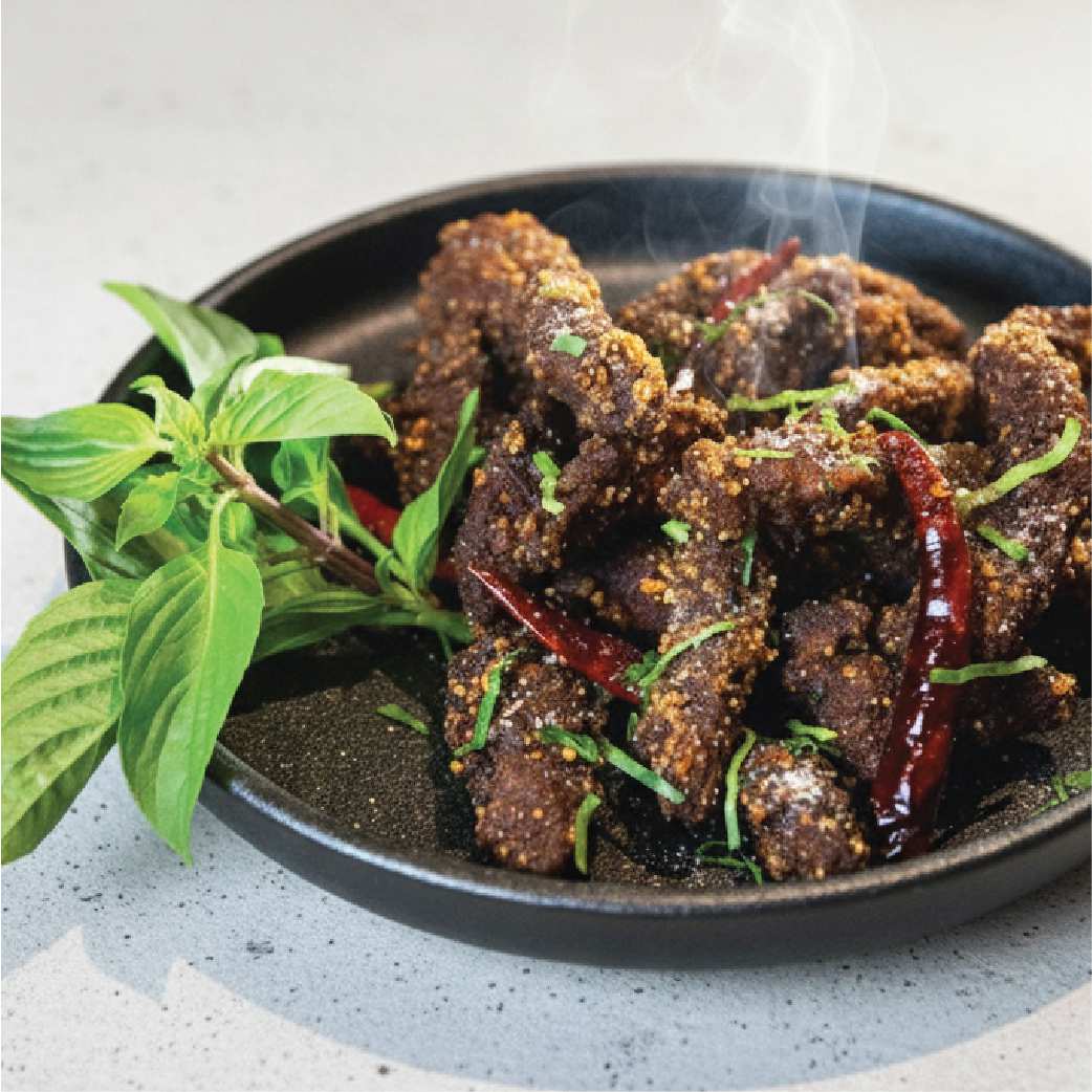 Fried Beef with Thai Herb