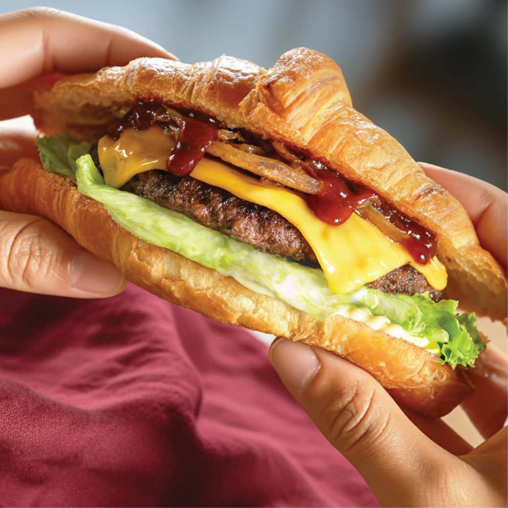 Dry Aged Croissant Smash Burger