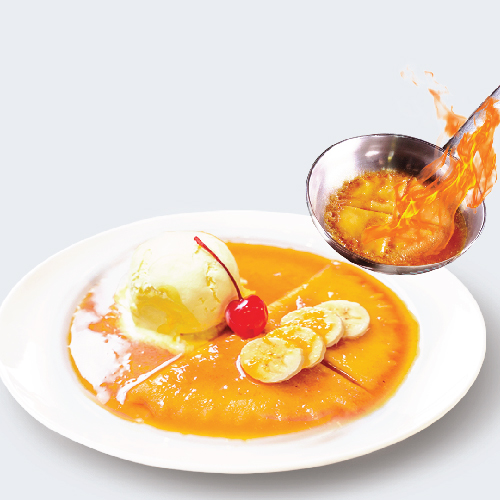 Crepe Suzette with Navel Orange Sauce