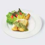 Grilled Sea Bass Salsa Verde Sauce