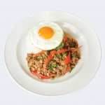Stir-Fried basil Kurobuta Pork with Rice